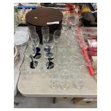 Stemware, Wooden Plates