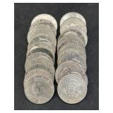 (24) Post 64 Kennedy Half Dollars