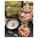 Grouping of Hand Painted Porcelain