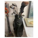 Ping and Assorted Golf Clubs with Bag