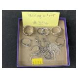 Grouping of Sterling Silver Jewelry