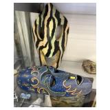 (2) Wood Tribal Carved Masks