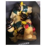 (3) Storage Totes/Lids, Christmas Lights & Decor