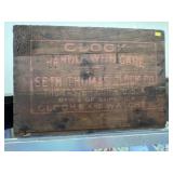 Seth Thomas Wooden Shipping Box