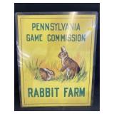PA Game Commission Cardboard Sign