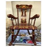 Paint Decorated Childs Rocker