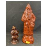 (2) Foltz Redware Santas