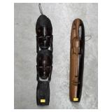 (2) Tribal Carved Wood Wall Plaques