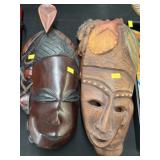(4) Tribal Carved Wood Masks