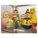 Grouping of Vintage Roly-Poly Toys