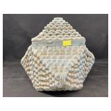 Tramp Art Hinged Top Storage Box