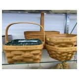 (4) Longaberger Baskets