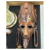 Tribal Carved Wood Mask
