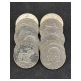 (12) Eisenhower $1 Coins