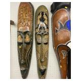 Large Tribal Carved Wood Mask