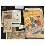 Vintage Comic Books with Advertising Cards
