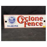Enameled Porcelain Fence Sign