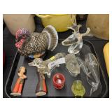 Art Glass Figurines w/ Novelty Candles