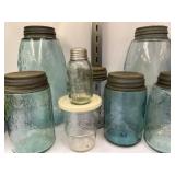 Grouping of Antique Canning Jars