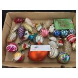 Grouping of Mercury Glass Ornaments