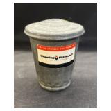 Salesman Sample Galvanized Waste Can