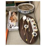 Doll, Planter, Serving Tray