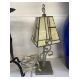 Slag Glass Lamp