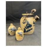 Grouping of Miniature Slip Decorated Stoneware