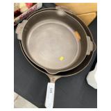 (2) Butter Pat Cast Iron Frying Pans