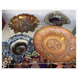 (4) Carnival Glass Bowls