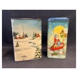 (2) Candy Tins