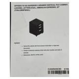 3-Drawer Vertical File Cabinet