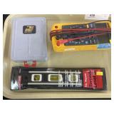 Volt Meter, Level, Drill
