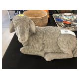 Cement Reclining Sheep