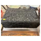 Oriental Carved Wood Storage Box