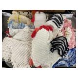 Crocheted Table Covers, Oven Mitts