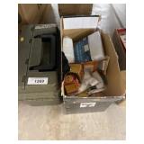 Plastic Toolbox and Box of Ammo Patches