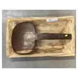 Carved Wood Trencher with Peel