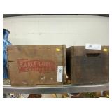 (2) Wood Shipping Boxes