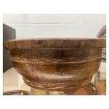 European Turned Wood Bowl