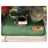 Oriental Brass and Cast Metal Decorative Items