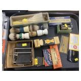 Vintage Shaving Brushes and Sharpener