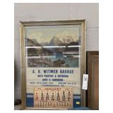 1948 Framed Calendar