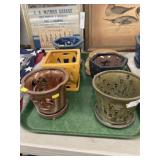 (5) Decorative Pottery Planters