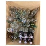 Box of  Vintage Soda Bottles