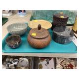 Oriental Decorative Canisters and Bowls