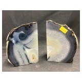 (2) Geode Bookends