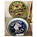 (2) Advertising Brewery Trays