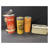 Oil and Advertising Tins