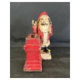 Cast Metal Santa Mechanical Bank